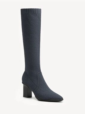 BelleVoyage Block Pointed Toe Heeled High Boot